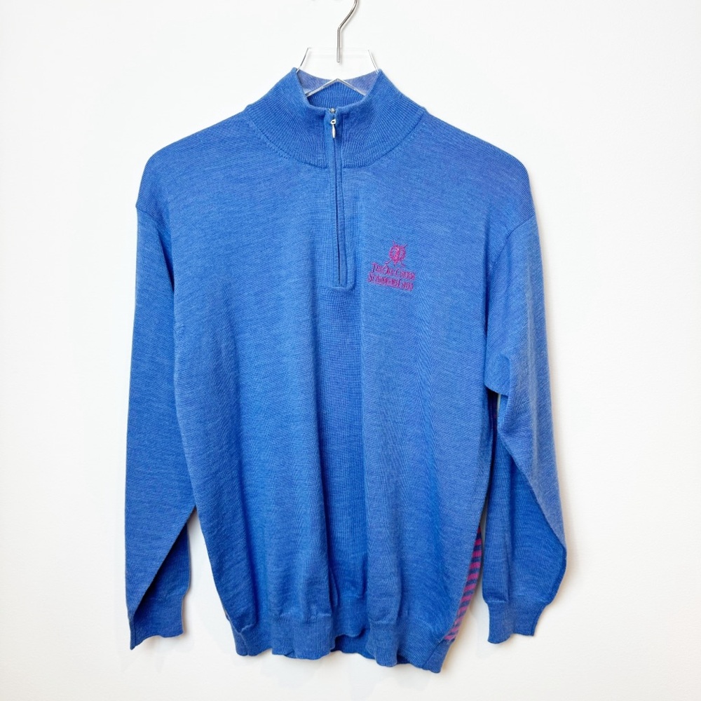 The Old Course St Andrews Links Collection | Wool Quarter Zip Pullover Sweater